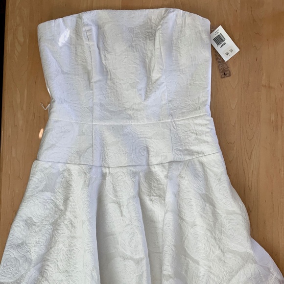 NEW with Tags Maria Bianca Nero White Cocktail Dress Size L - Picture 2 of 4